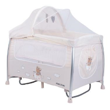 CUNA DE VIAJE 2 NIVELES DREAMY BEAR BEIGE