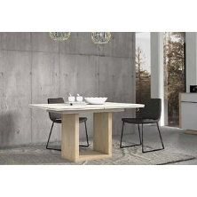 MESA COMEDOR EXTENSIBLE PIE CENTRAL