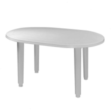 MESA OVAL BLANCO EDM