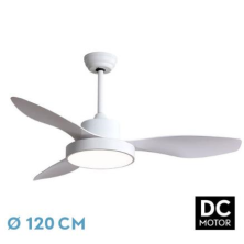 VENTILADOR TECHO HAYATE 3 ASPAS 4000-6000K FABRILAMP BLANCO