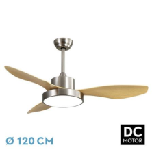 VENTILADOR TECHO HAYATE 3 ASPAS 4000-6000K FABRILAMP NIQUEL/HAYA
