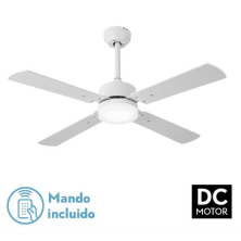 VENTILADOR TECHO HUPE 4 ASPAS 18W FABRILAMP BLANCO