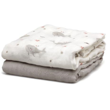 C/V MUSELINA 120X120CMS BAMBU GRIS 2 P