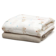 C/V MUSELINA 120X120CMS BAMBU BEIGE 2 P