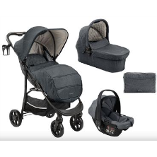 COCHECITO 3 EN 1 SELINA GRIS OSCURO 2024