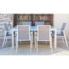MESA FIJA OSLO + 4 SILLAS LORCA