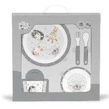 SET VAJILLA 5 PCS MOD ACUARELA
