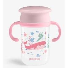 TAZA 360 CON ASAS 300ML DEEP SEA ROSA