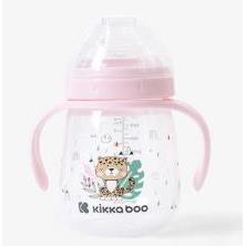 TAZA CON BOQUILLA DE SILICONA 240ML SAVANNA ROSA