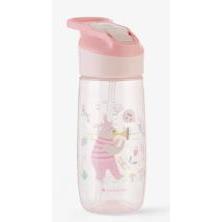 VASO PP CON BOQUILLA 450ML MUSIC FEST ROSA