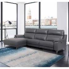 CHAISELONGUE ELECTRICO SOREN PIEL GRIS