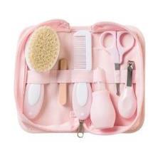 NECESER DE ASEO PARA BEBE 10 PCS ROSA
