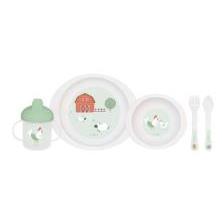 VAJILLA POCKET 5 PZS MICRO PP "FUNNY FARM"
