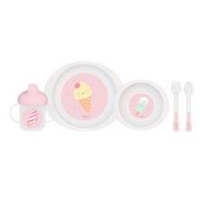 VAJILLA POCKET 5 PZS MICRO PP "ICE CREAM"