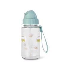 BOTELLA CON PAJITA Y COLGADOR ALOHA