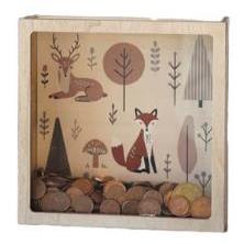 HUCHA BOSQUE CON KIT DE LETRAS