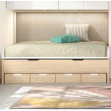 COMPACTO CAMA DOBLE CON 4 CAJONES
