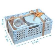 RET. SET ACC. BEBE AZUL 3UDS