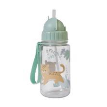 BOTELLA CON PAJITA Y COLGADOR VERDE CAZA