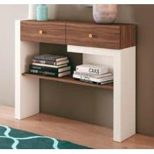 CONSOLA H127/O BLANCO ROTO/ NOGAL