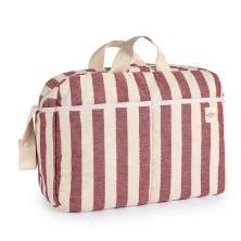 BOLSO MATERNIDAD GRANATE STRIPE