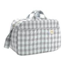 BOLSO MATERNIDAD VICHY GRIS