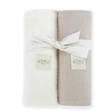 PACK DE 2 MUSELINAS MEDIANA NATURAL