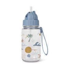 BOTELLA CON PAJITA Y COLGADOR "GOOD VIBES"