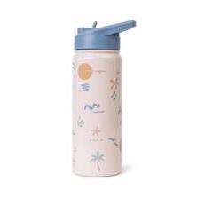 BOTELLA TERMICA CON PAJITA 500 ML "GOOD VIBES"