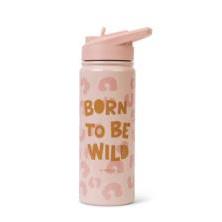 BOTELLA TERMICA CON PAJITA 500 ML. "BORN TO BE WILD"