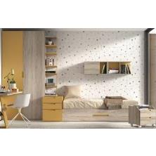 CAMA NIDO CON SOMIER DE ARRASTRE DUSER 155