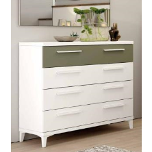 COMODA 4 CAJONES BASIC 82.4X101X40CM