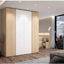 ARMARIO 4 PUERTAS ROBLE/ BLANCO